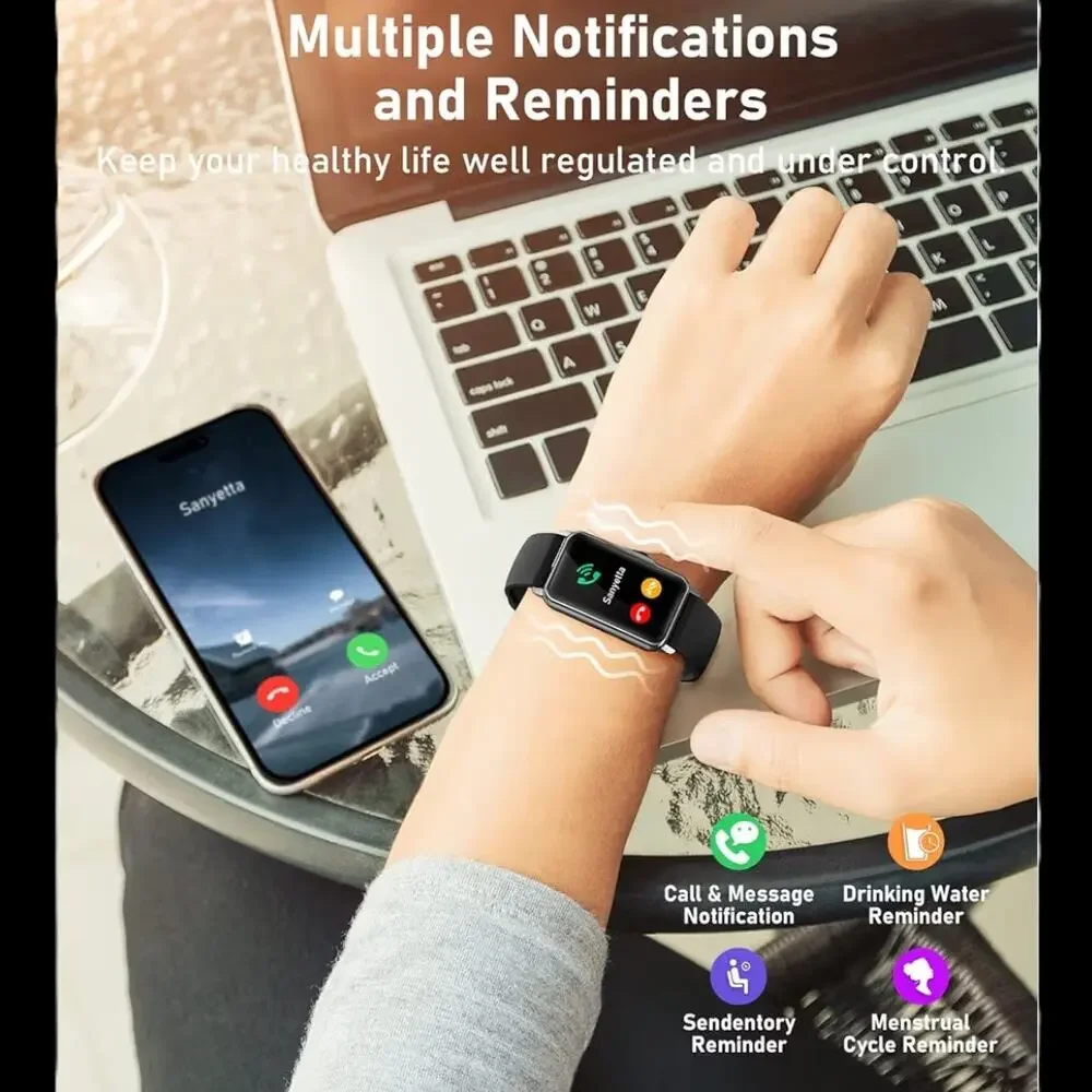 Smart Watch Health Fitness Tracker with 24/7 Heart Rate